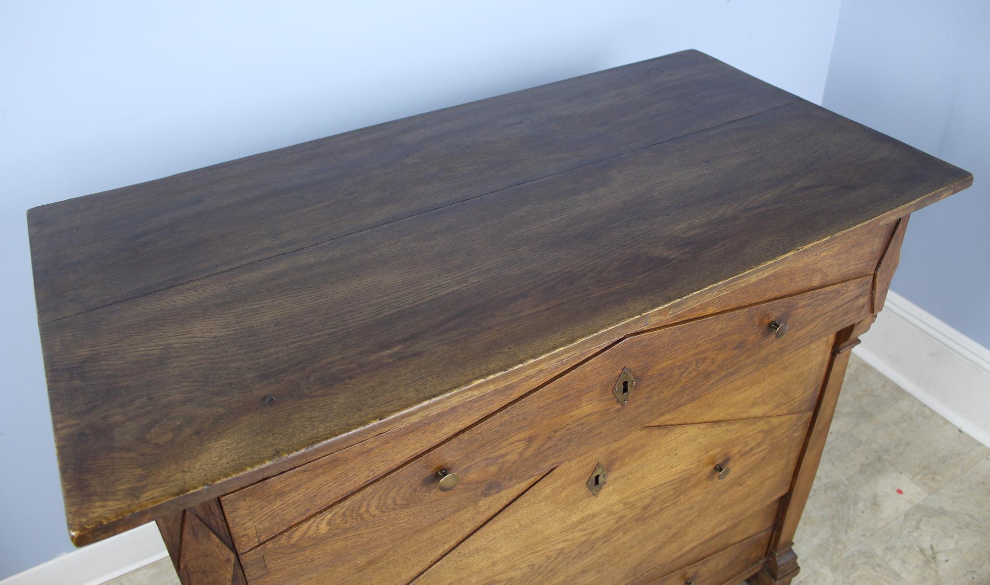 19th Century Antique Breton Chestnut Commode