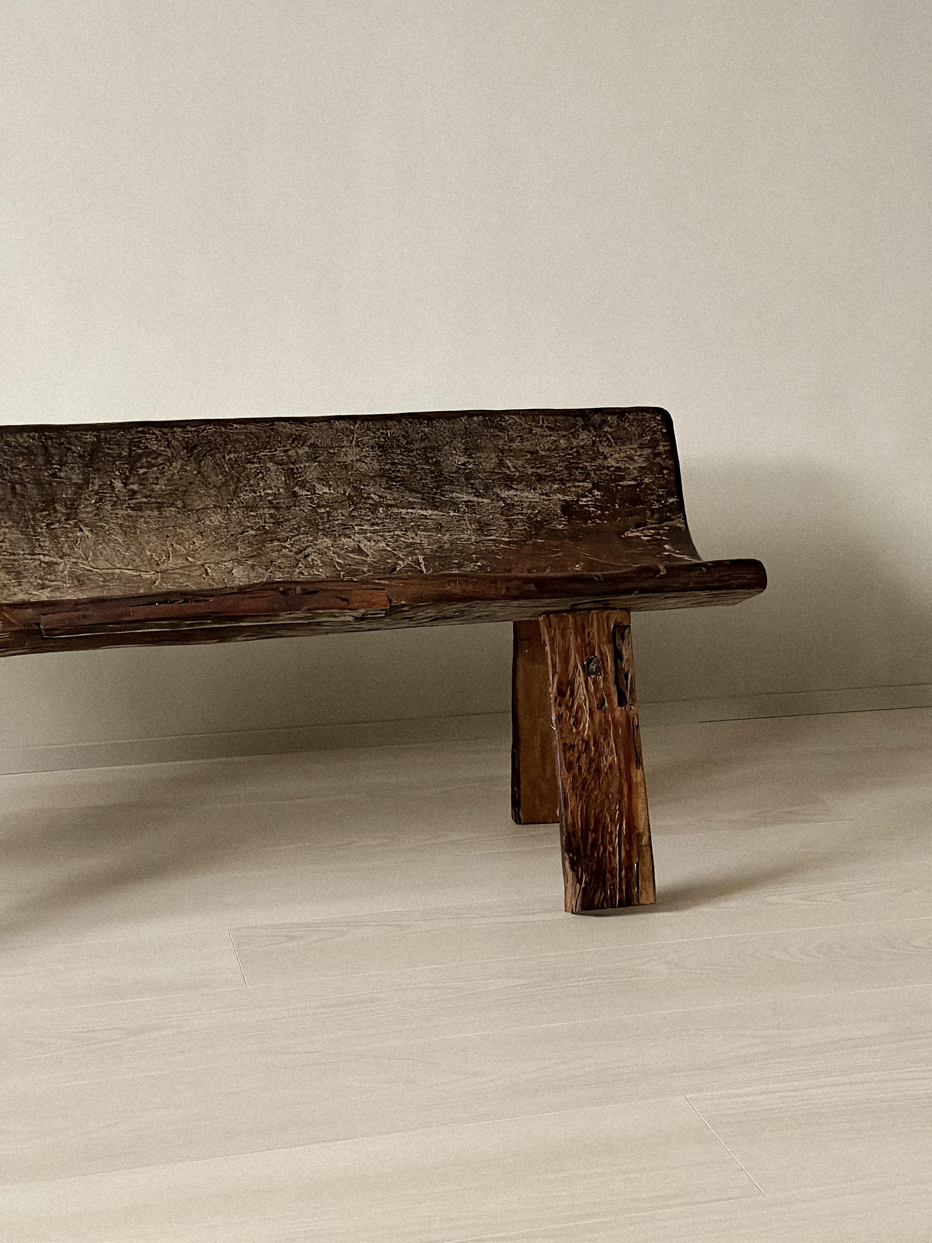 Antike Brautbank, skandinavische Wabi Sabi, ca.  1600s im Angebot 5