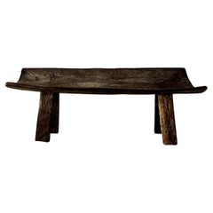 Antique Bridal Bench, Scandinavian Wabi Sabi, c  1600s