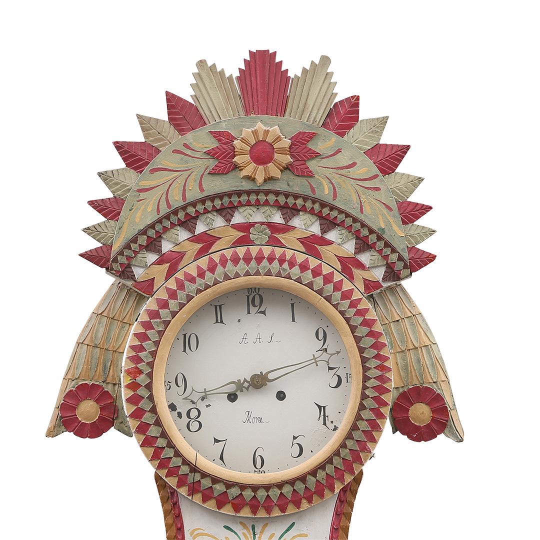 Antike Braut- Mora-Uhr (Gustavianisch) im Angebot