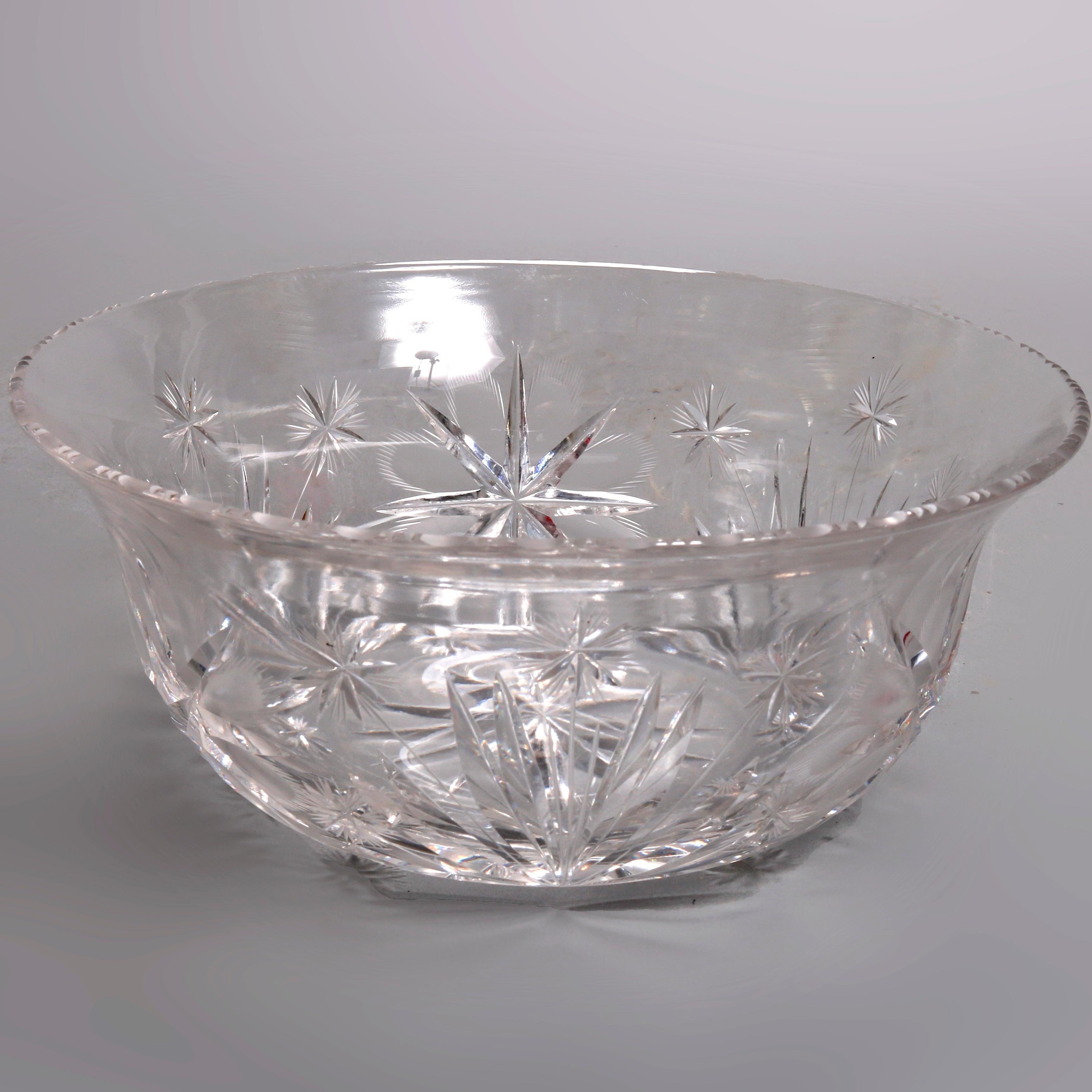 vintage glass serving bowls