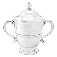 Antique Britannia Silver Cup and Cover, William III, London, 1697