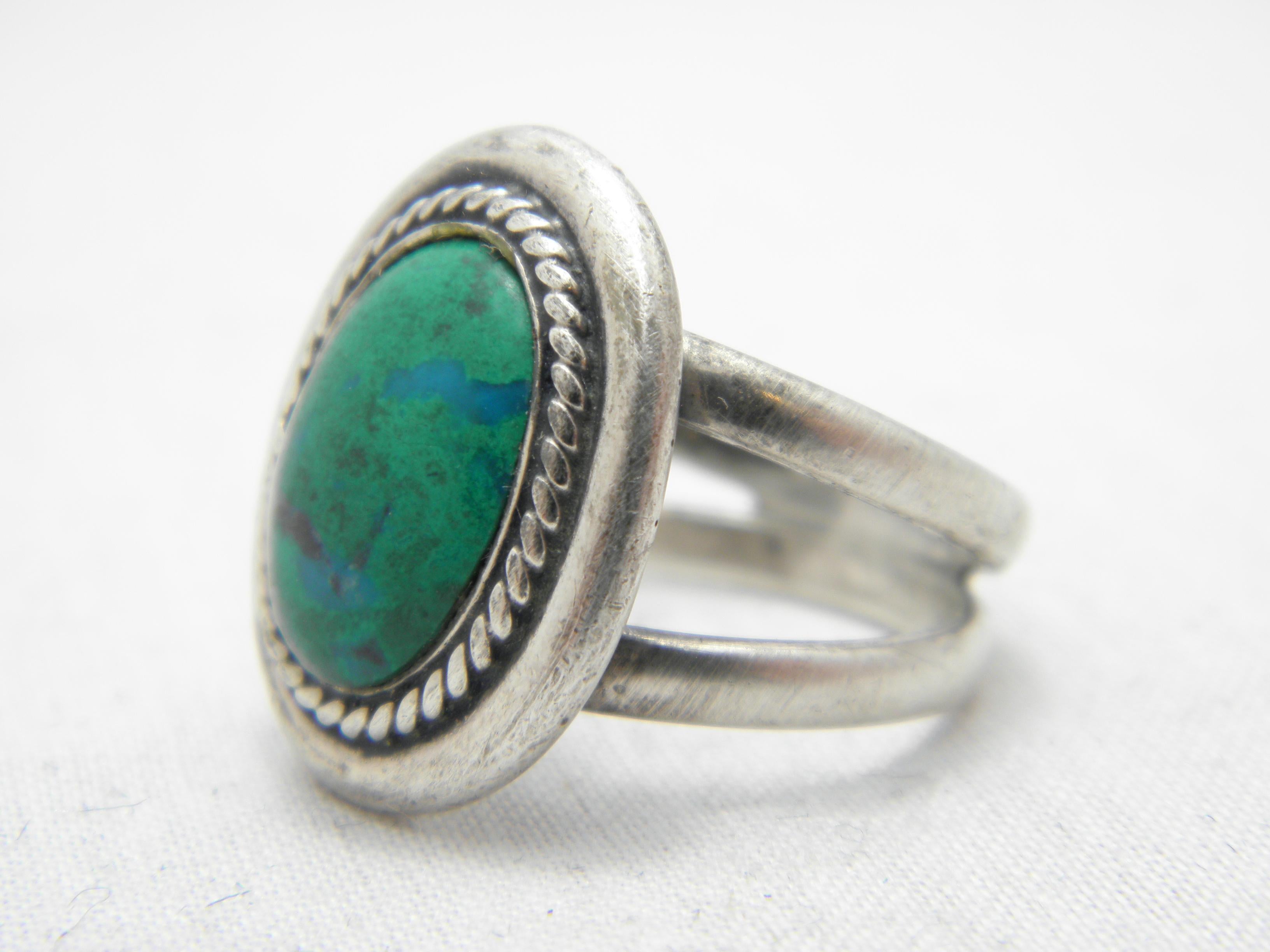 Antique Britannia Silver Turquoise Signet Ring Size O 1/2 7.5 950 Purity Edward In Good Condition For Sale In Camelford, GB