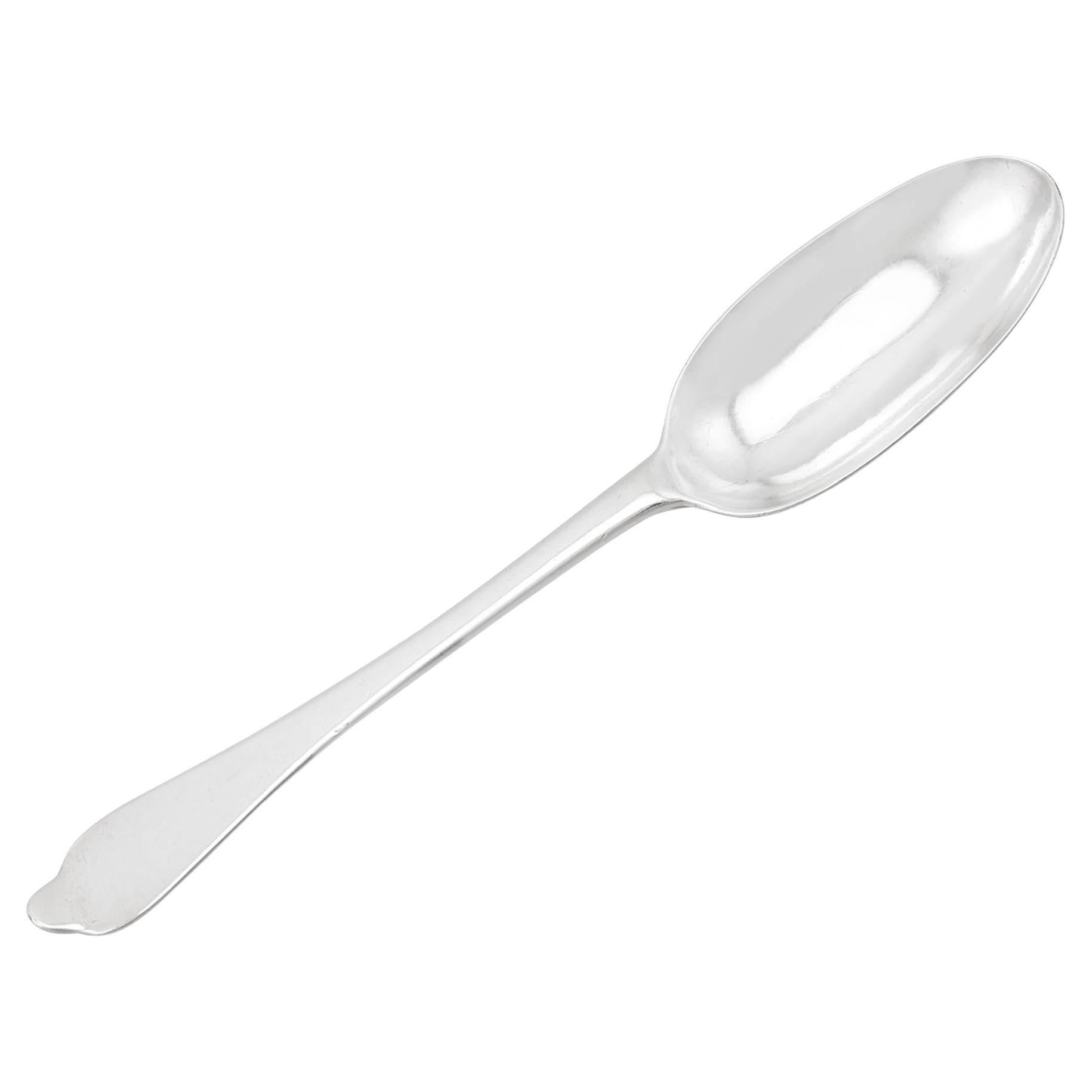 Britannia Standard Silver Dog Nose Rat Tail Pattern Spoon For Sale