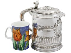 Antique Britannia Standard Silver Quart Tankard