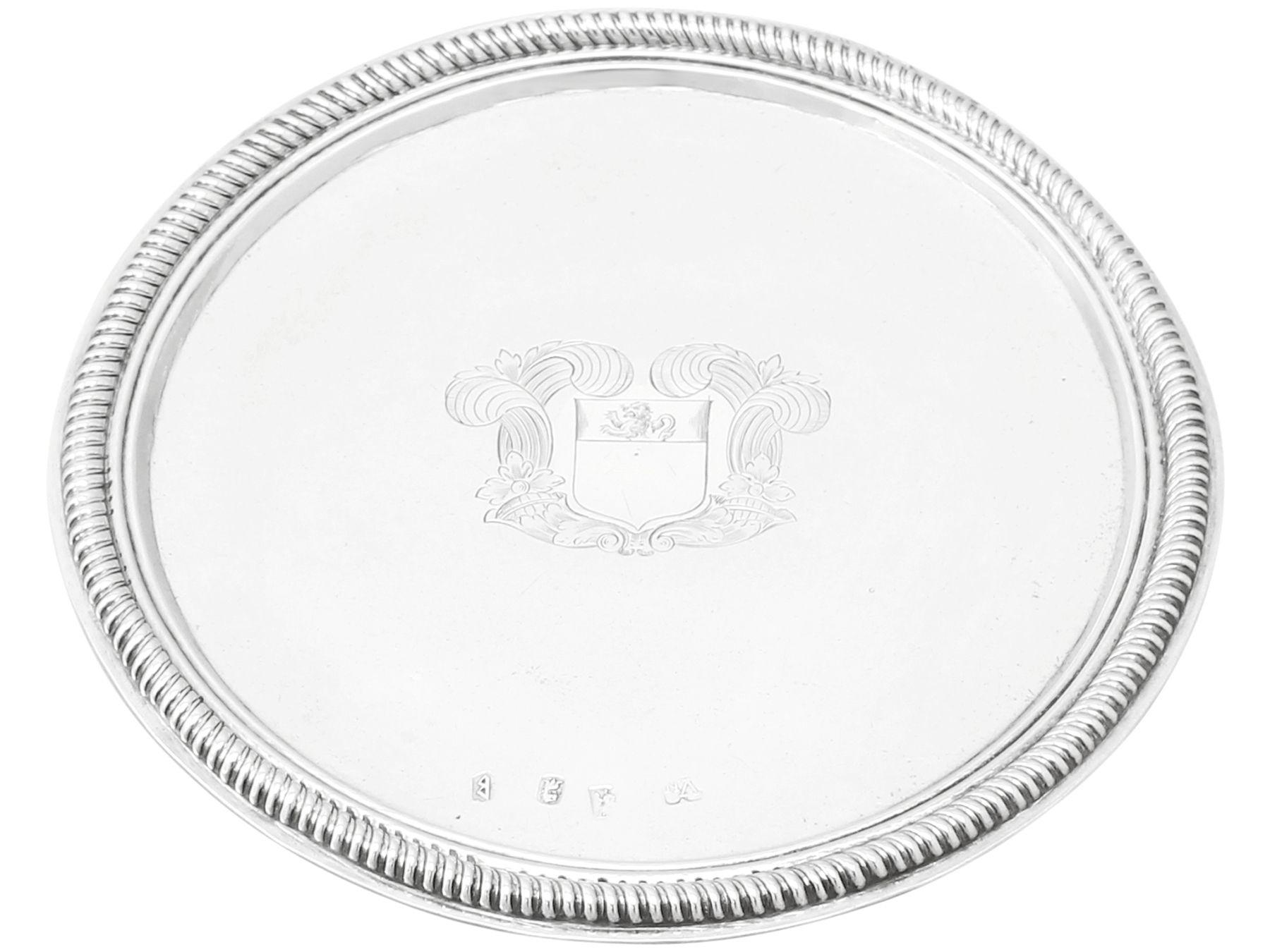 An exceptional, fine and impressive antique William III English Britannia standard silver tazza; part of our dining silverware collection.

This exceptional antique William III English Britannia* standard silver tazza has a plain circular form onto