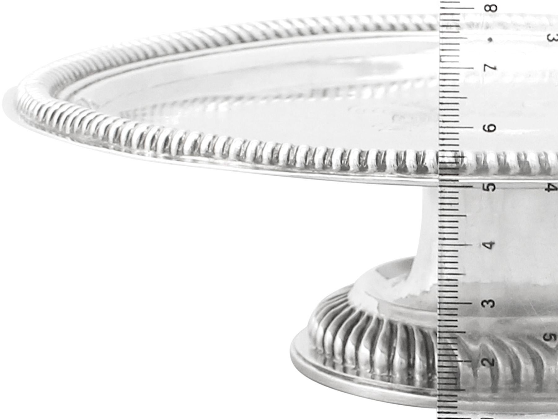 Antike englische Britannia Standard Silber Tazza / Tafelaufsatz aus Britanniasilber (Englisch) im Angebot
