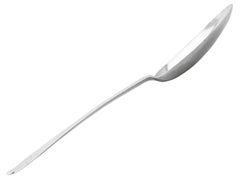 Cuchara antigua Britannia Standard Silver Trefid Rat Tail Pattern