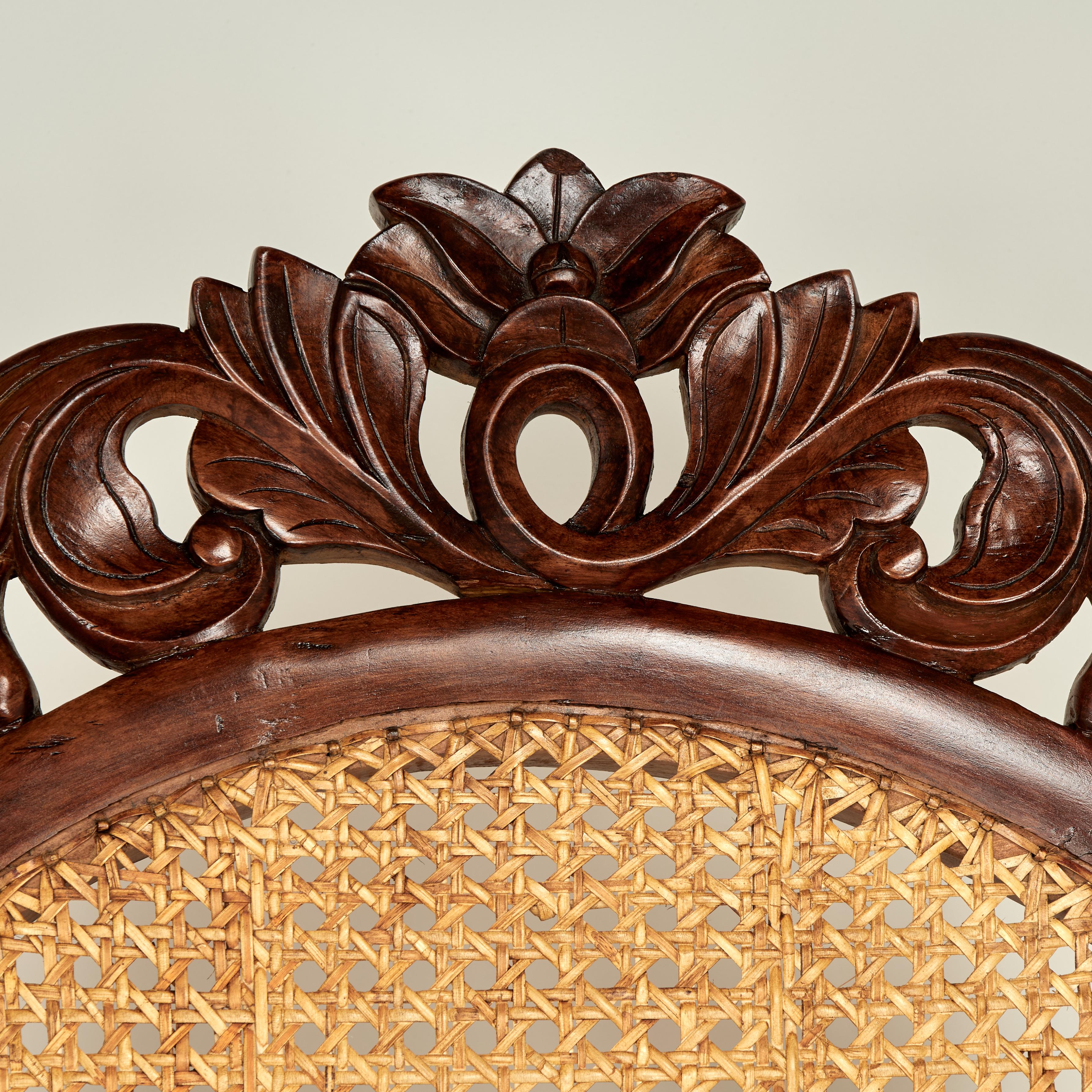 19th Century Antique British Colonial Anglo Indian Plantation Chair For Sale