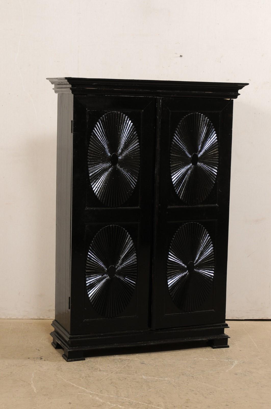 antique black cabinet