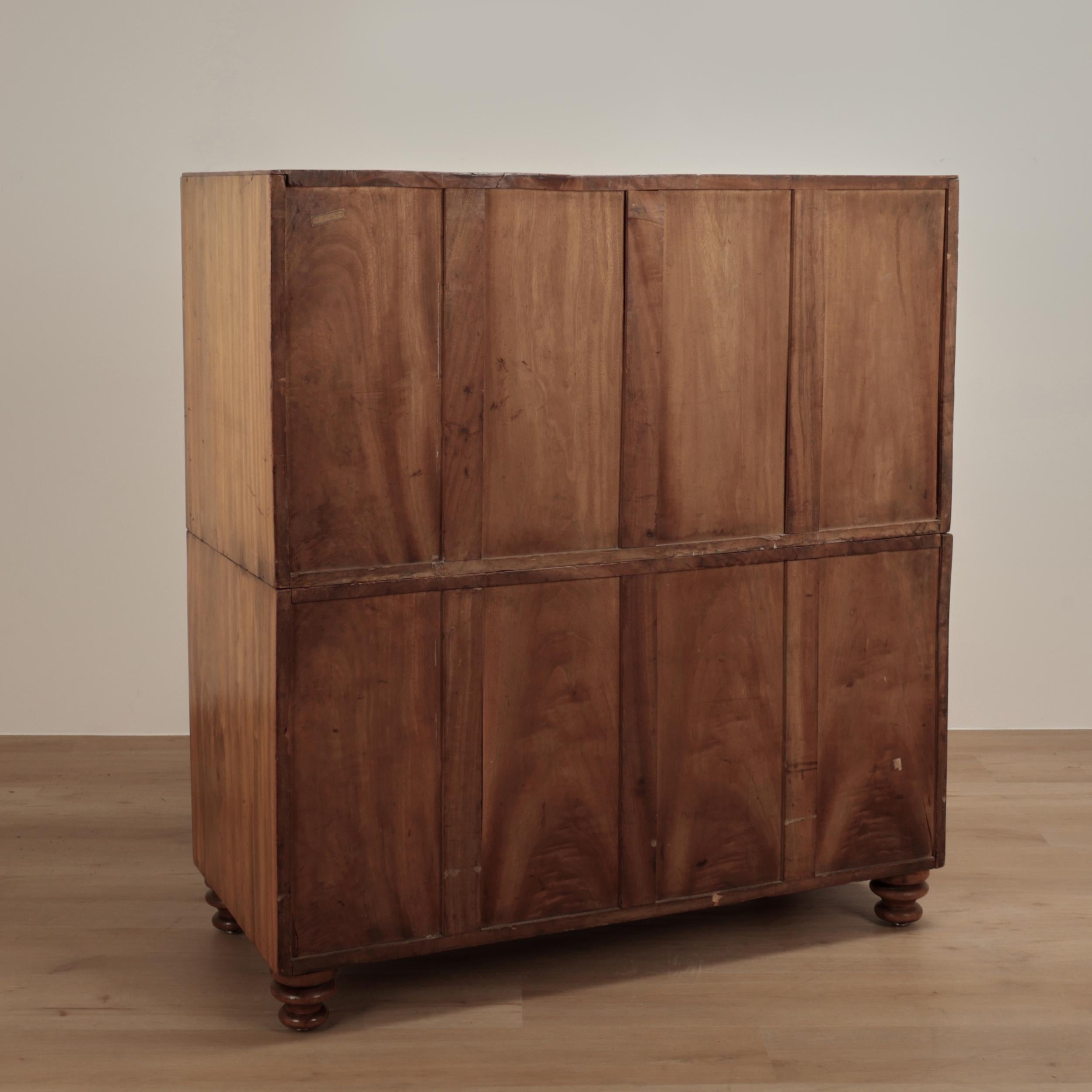 Antique British Colonial Campaign Chest in vendita 3