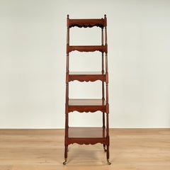 Antique British Colonial Five Tiered Etagere