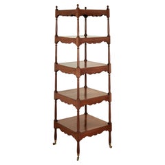 Etagère à cinq niveaux Antique British Colonial