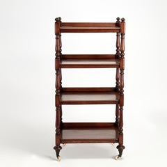 Antique British Colonial Estantería de cuatro niveles