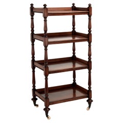 Etagère à quatre niveaux Antique British Colonial