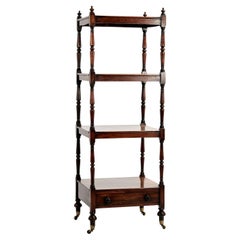 Antique British Colonial Four Tiered Stand or Etagere