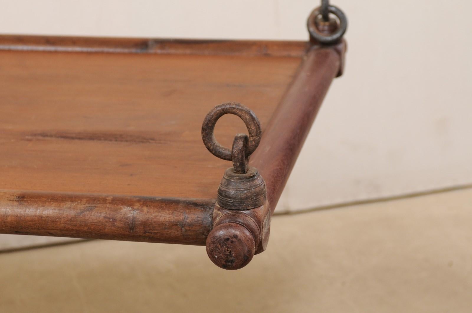 Antique British Colonial Hanging Day Bed For Sale at 1stDibs swinging