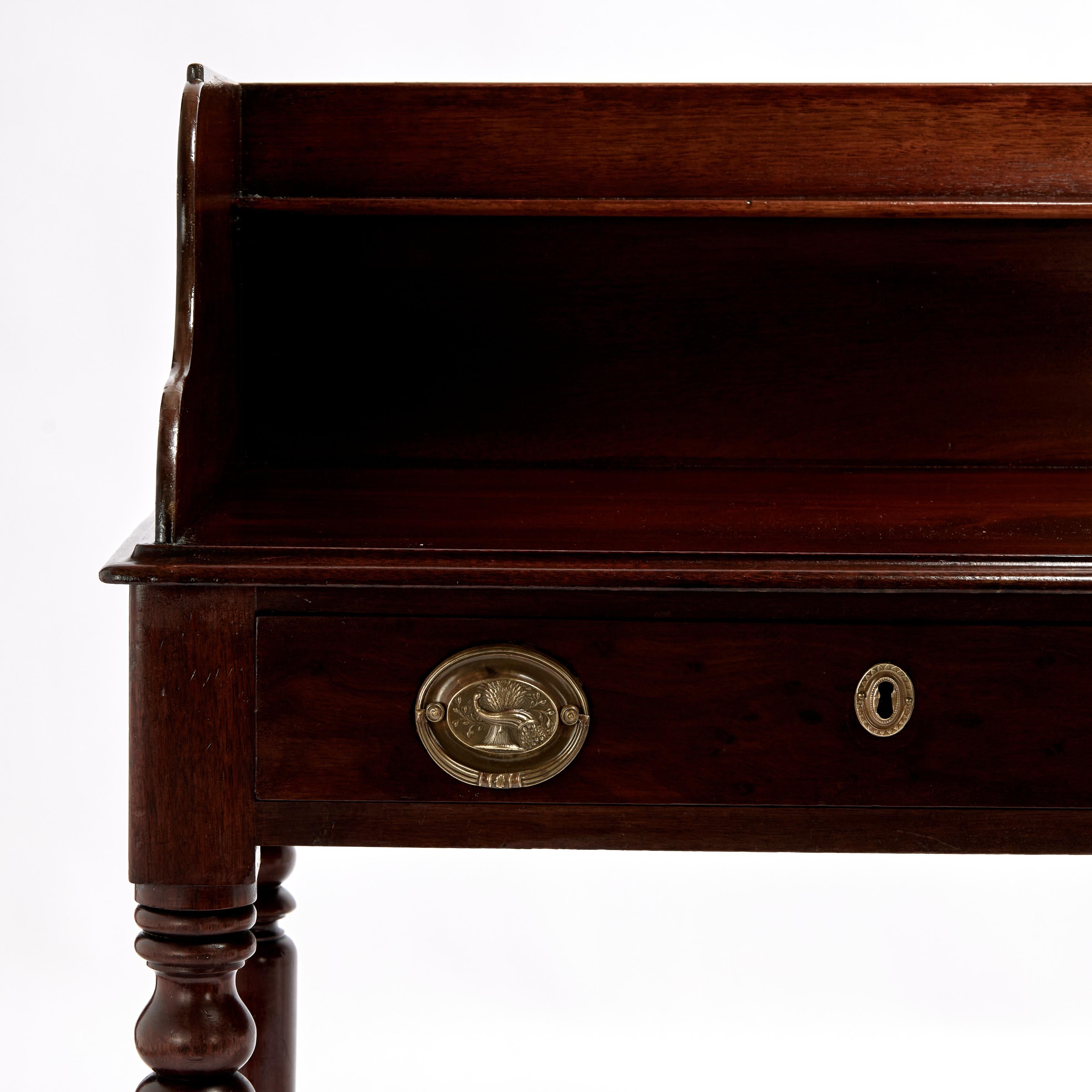 William IV Antique British Colonial Mahogany Server For Sale