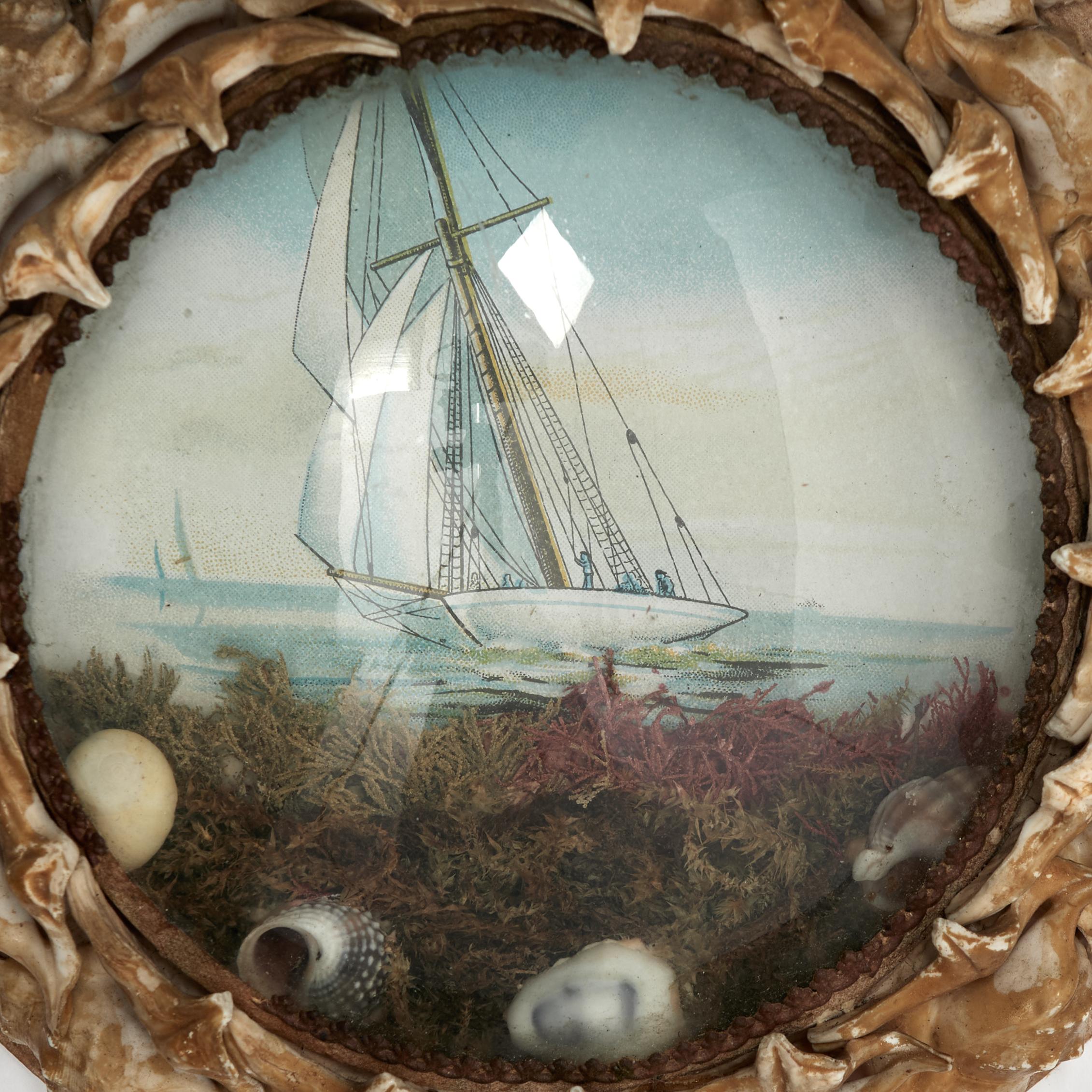 English Antique British Colonial Sailors Valentine For Sale