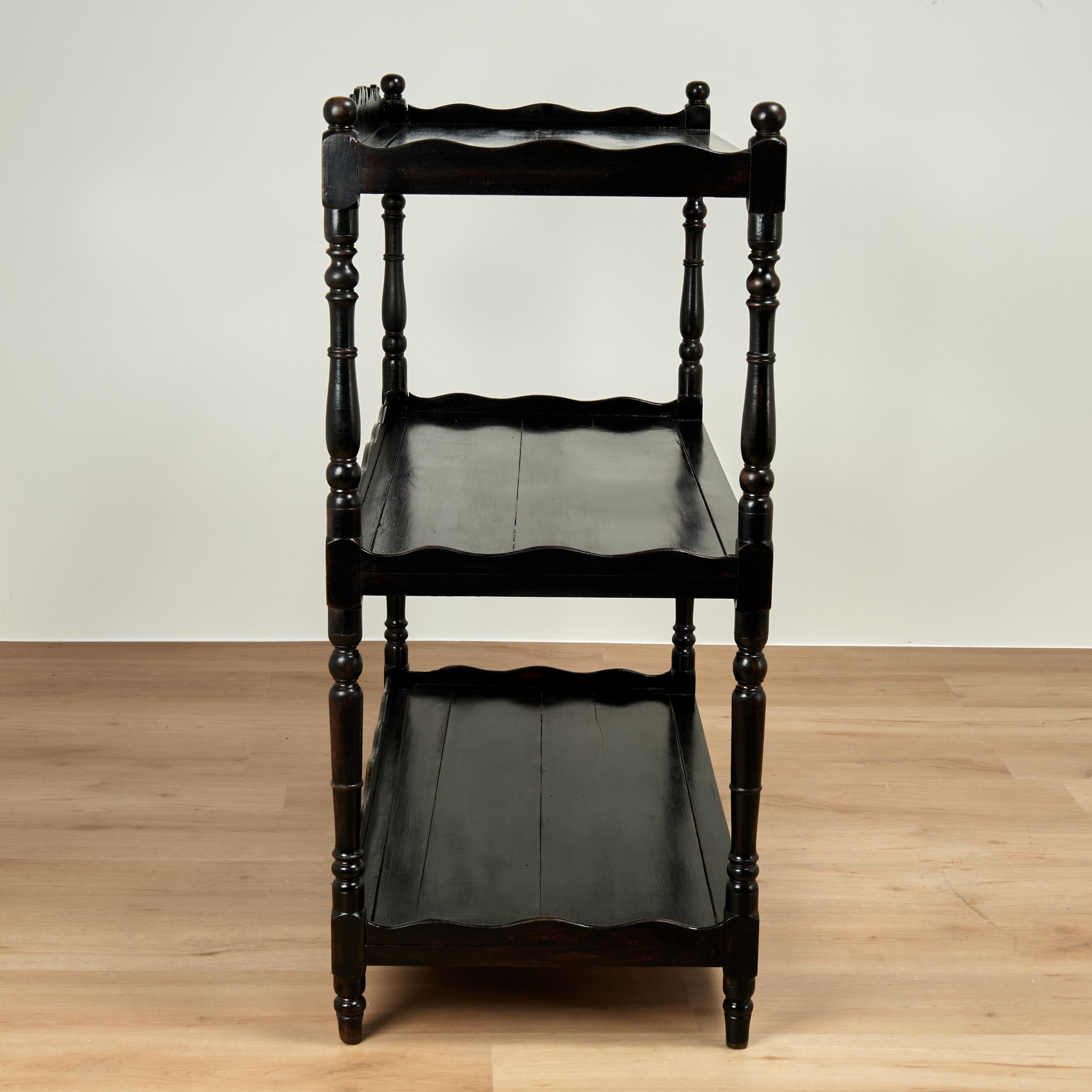 Antique British Colonial Server or Etagere For Sale 4