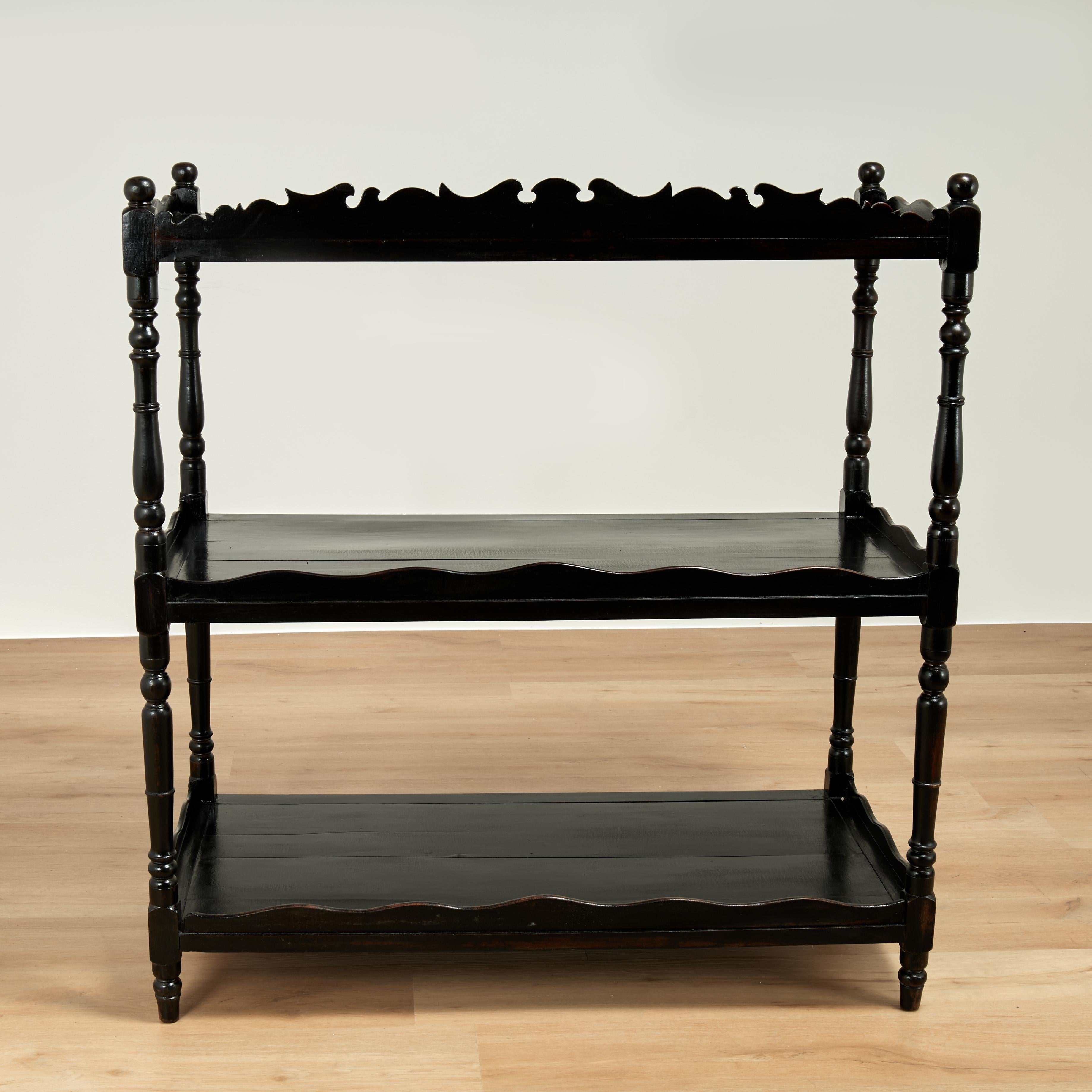 Antique British Colonial Server or Etagere For Sale 5