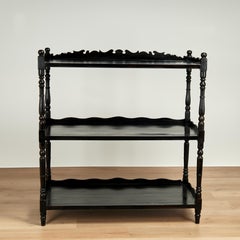 Antique British Colonial Server oder Etagere