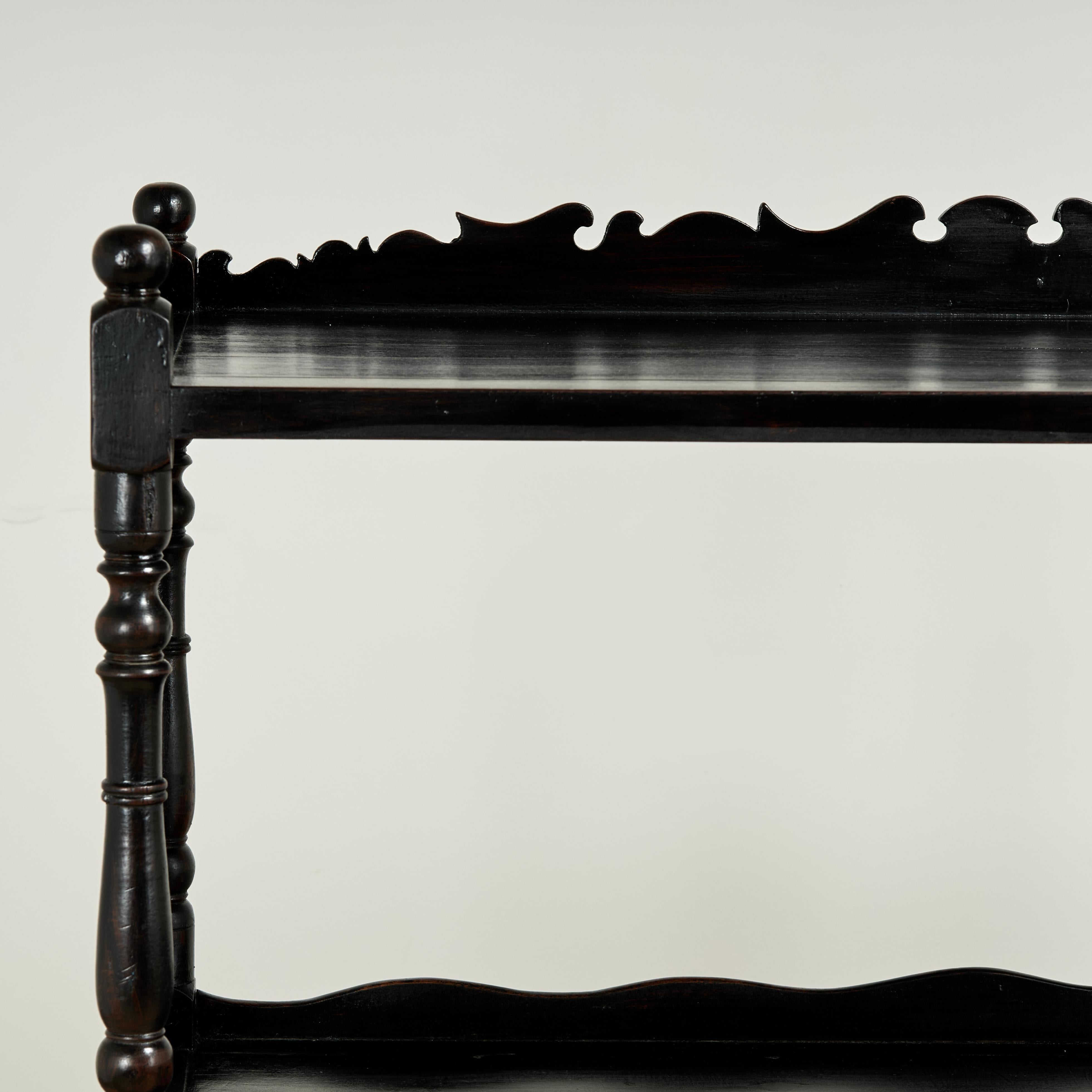 Victorian Antique British Colonial Server or Etagere For Sale
