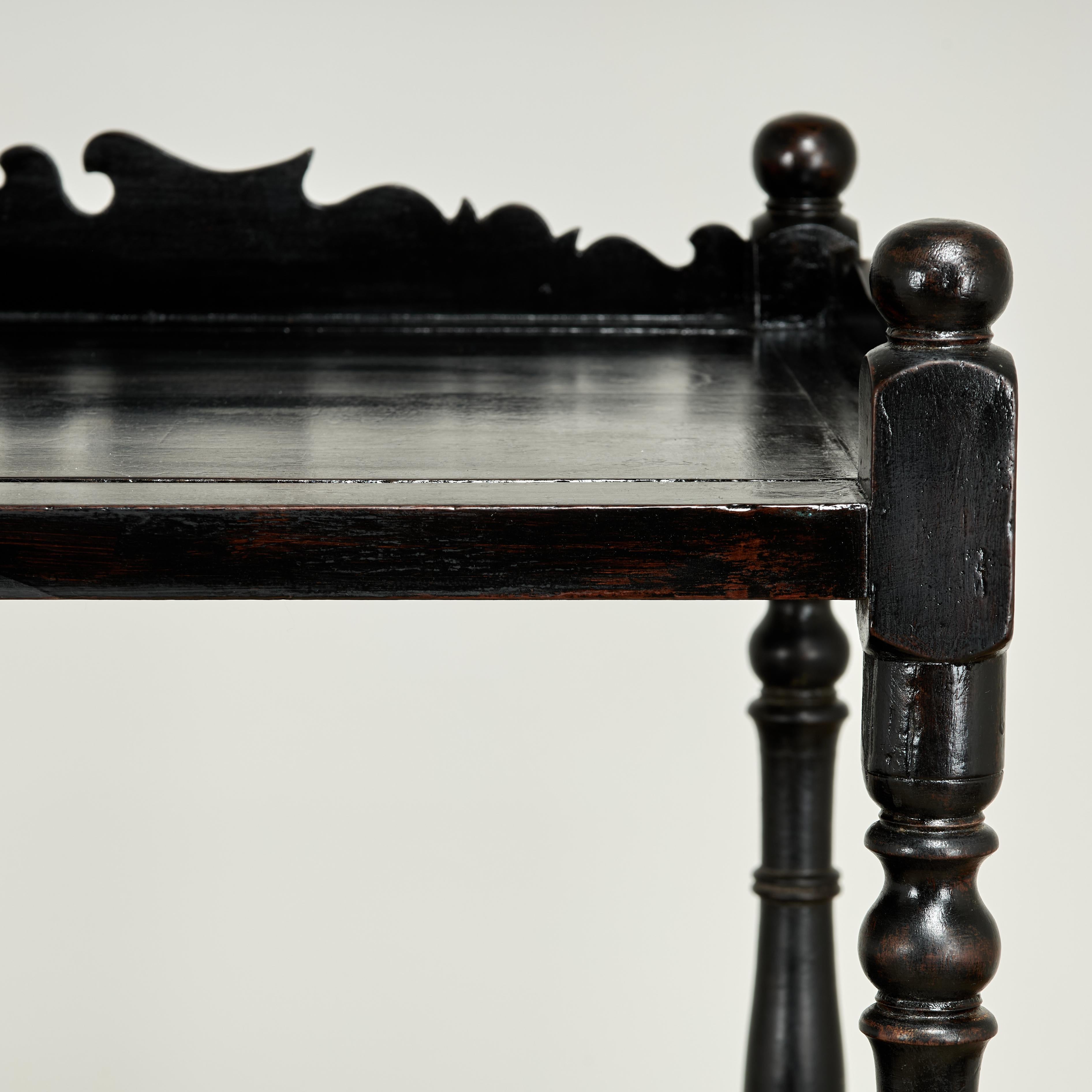 Hand-Crafted Antique British Colonial Server or Etagere For Sale