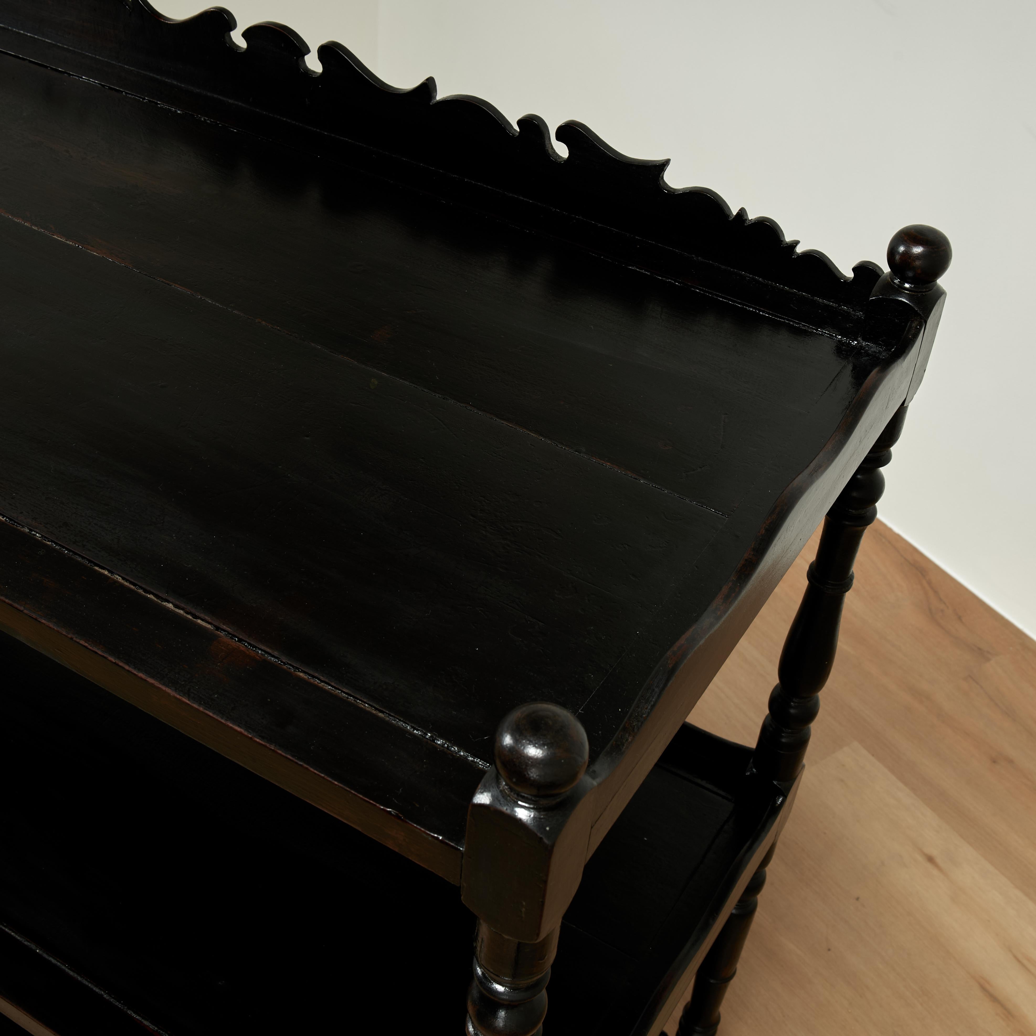 19th Century Antique British Colonial Server or Etagere For Sale