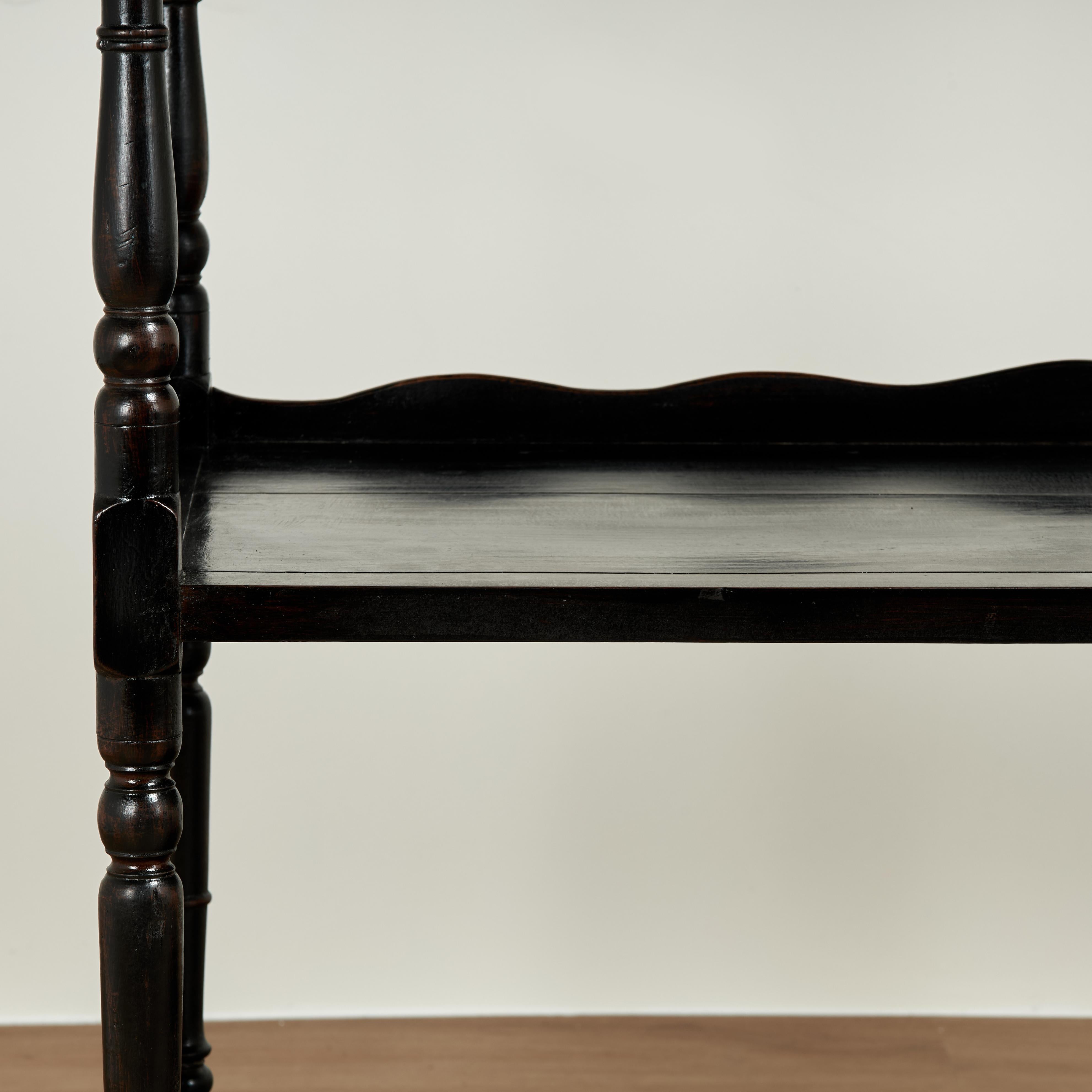 Mahogany Antique British Colonial Server or Etagere For Sale