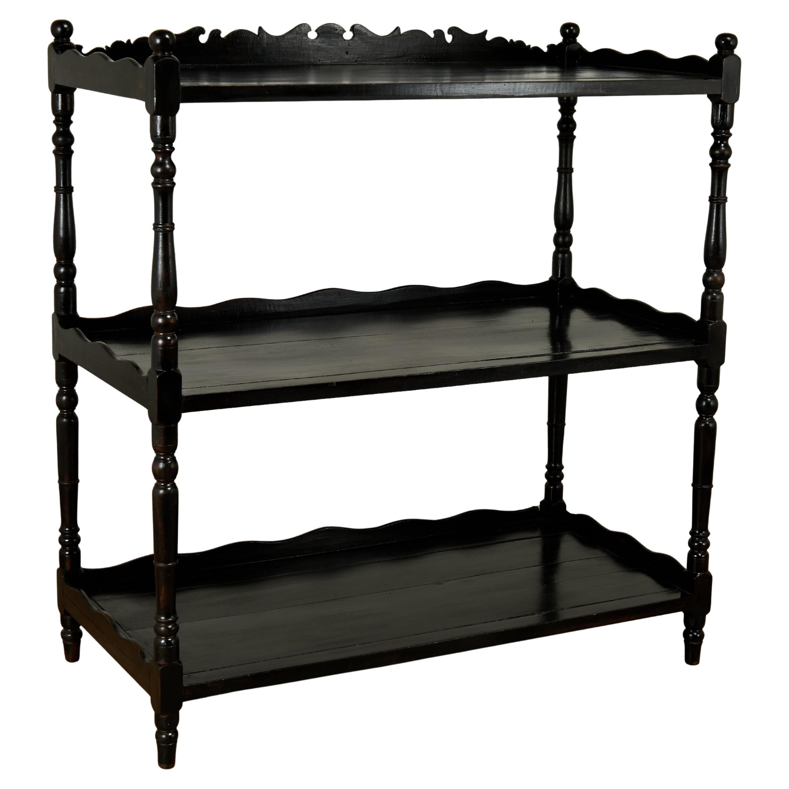 Antique British Colonial Server or Etagere For Sale
