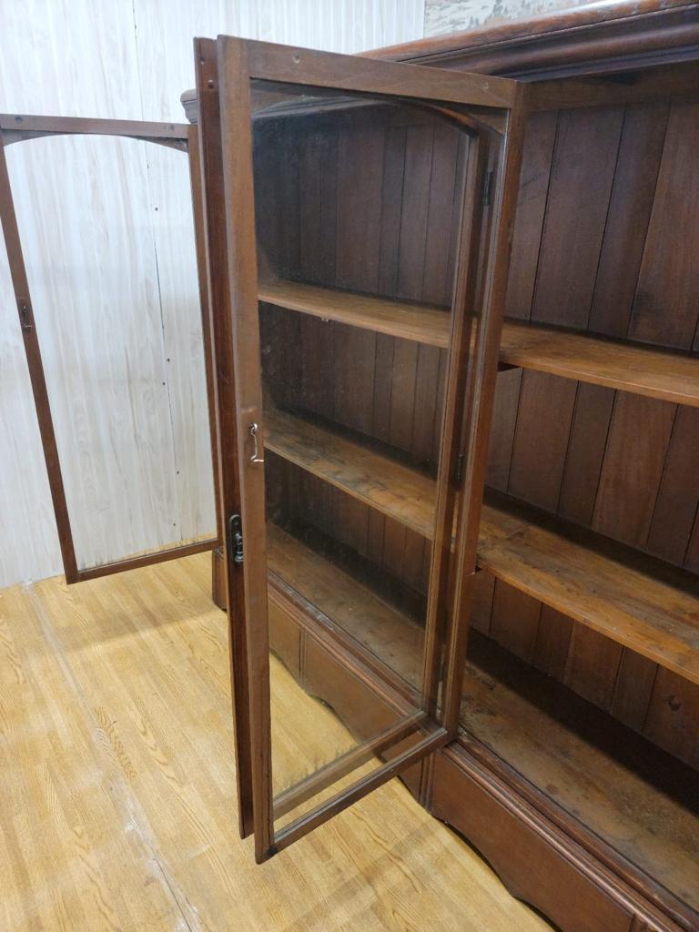 Antique Shanxi Province Teak and Glass Display Cabinet/Bookcase For Sale 2