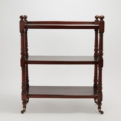 Antique British Colonial Three Tiered Stand or Etagere