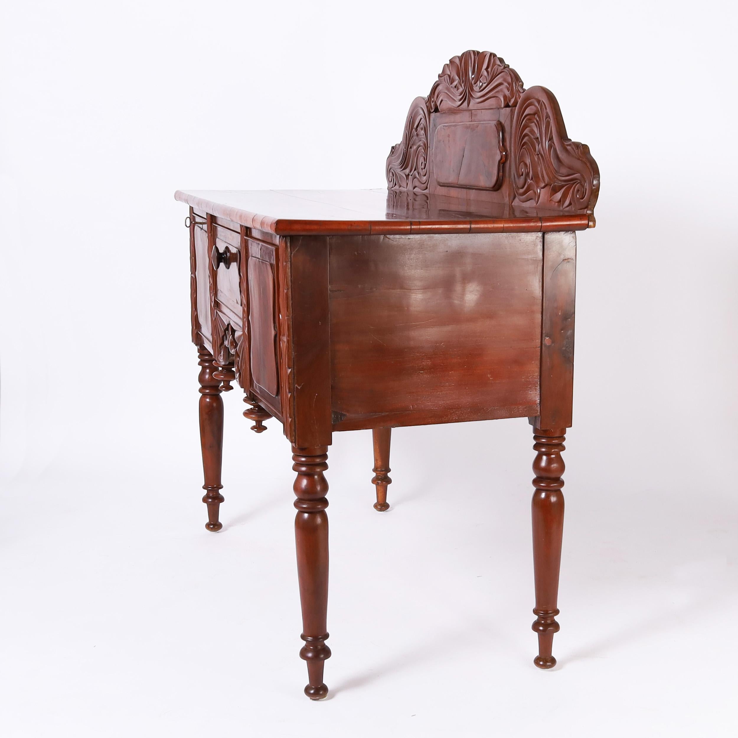 Guglielmo IV Antique British Colonial West Indies Mahogany Sideboard o Server in vendita