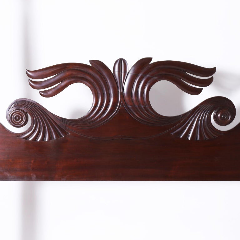 Antique British Colonial West Indies Rosewood Queen Poster Bed For Sale at 1stDibs