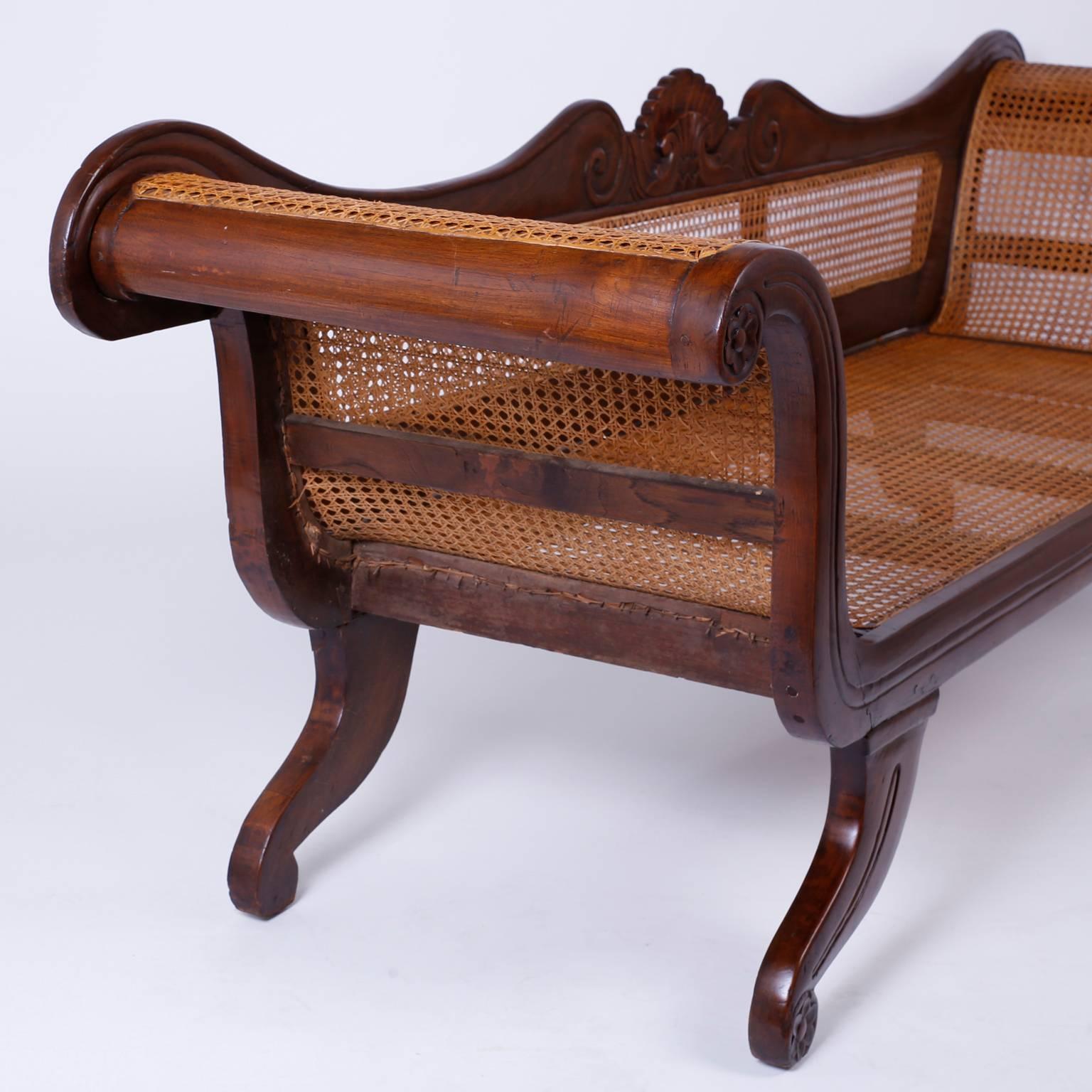 Antique British Colonial West Indies Settee At 1stdibs