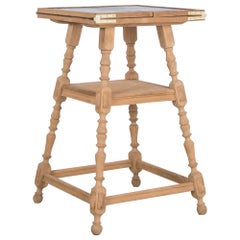 Antique British Flip Top Oak Table