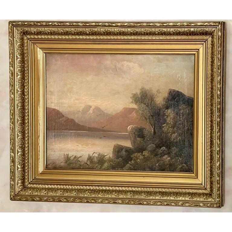 Antique British Landscape Oil Painting, 19th Century For Sale at 1stDibs