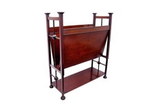 Antique British Liberty's of London Arts and Crafts Magazine / Paper Rack