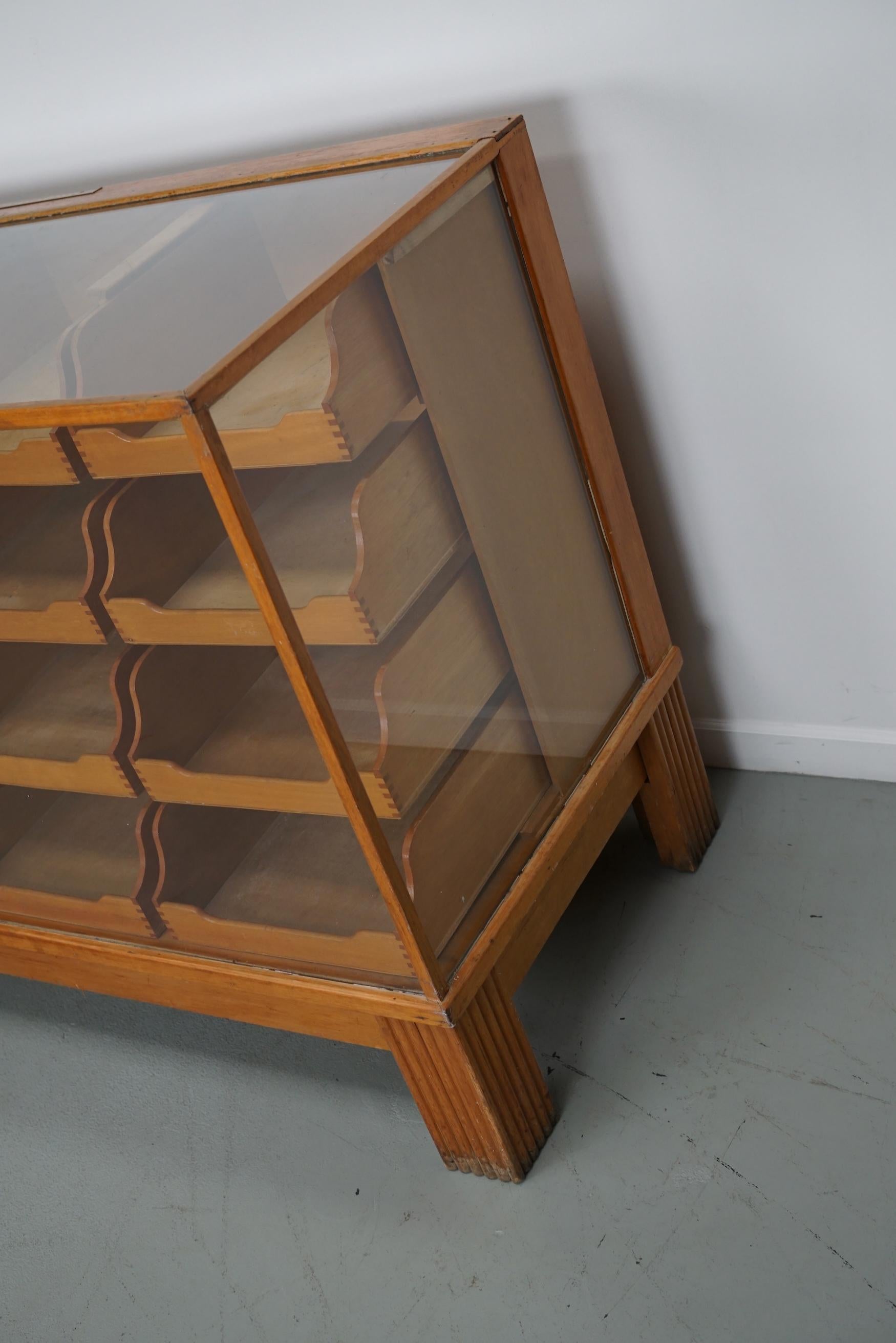 Antique British Maple Haberdashery Cabinet or Shop Counter, 1920/30s 9