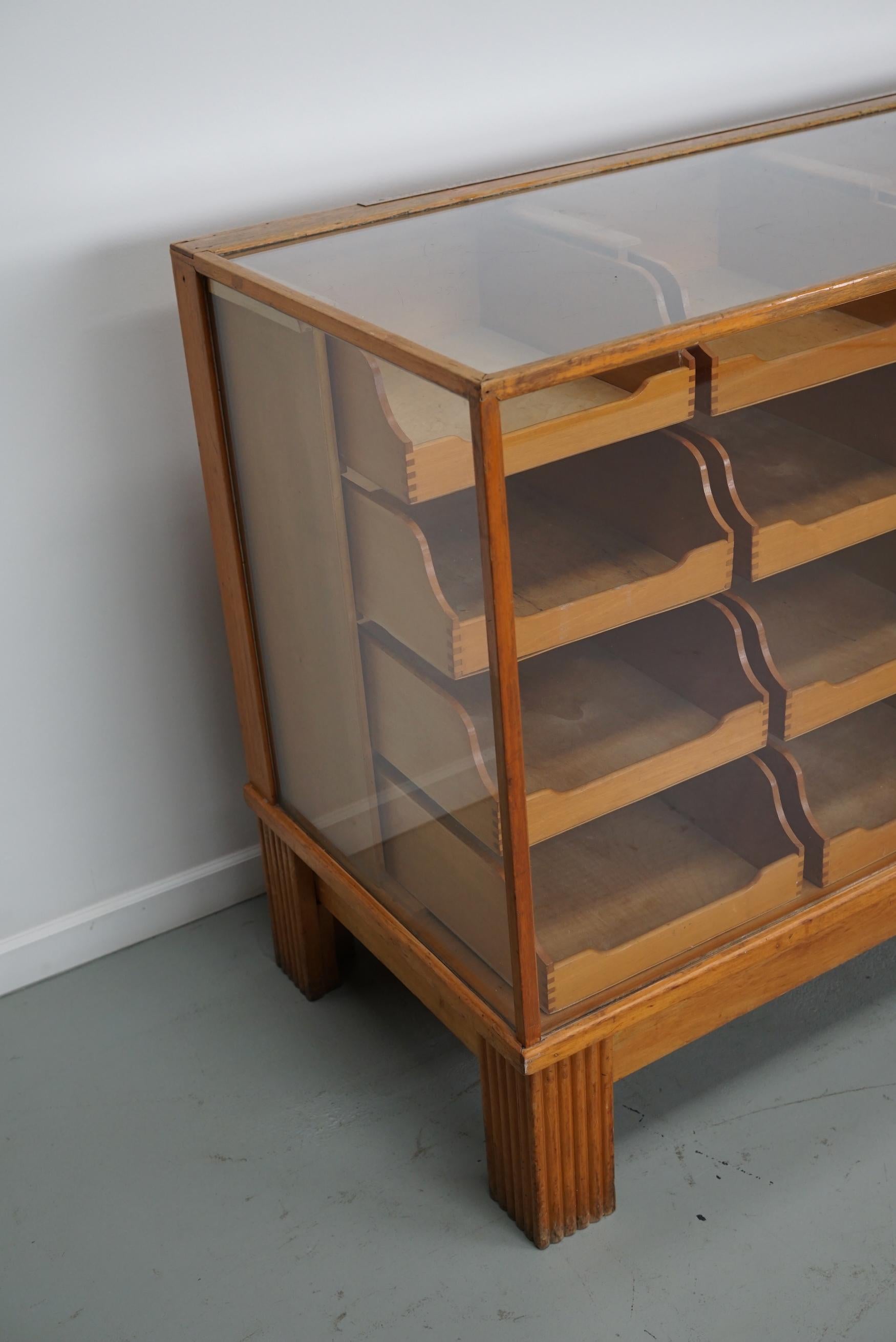Antique British Maple Haberdashery Cabinet or Shop Counter, 1920/30s 13