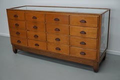 Antiker British Ahorn & Eiche Kurzwarenschrank oder Ladentisch, 1920/30er Jahre