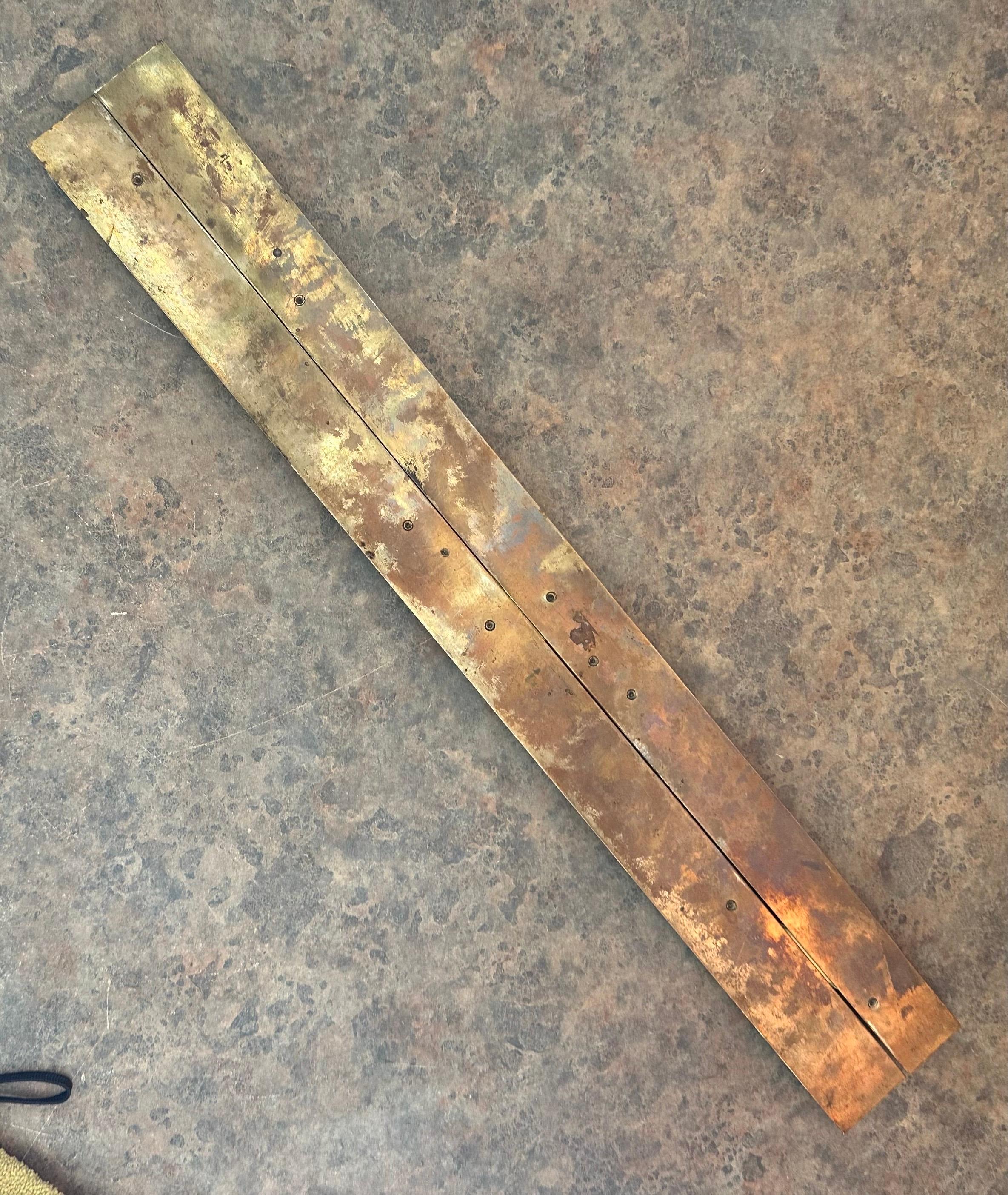 Antiker britischer nautischer / maritimen Messing- Parallel- Ruler aus Messing von Kelvin & Hughes (Bronze) im Angebot