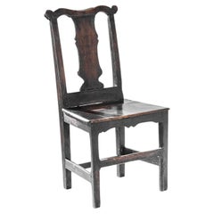 Antique British Oak Chair with Original Patina