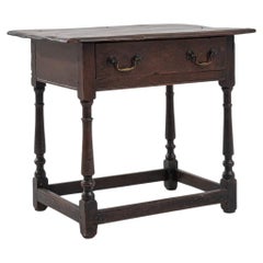 Antique British Oak Side Table