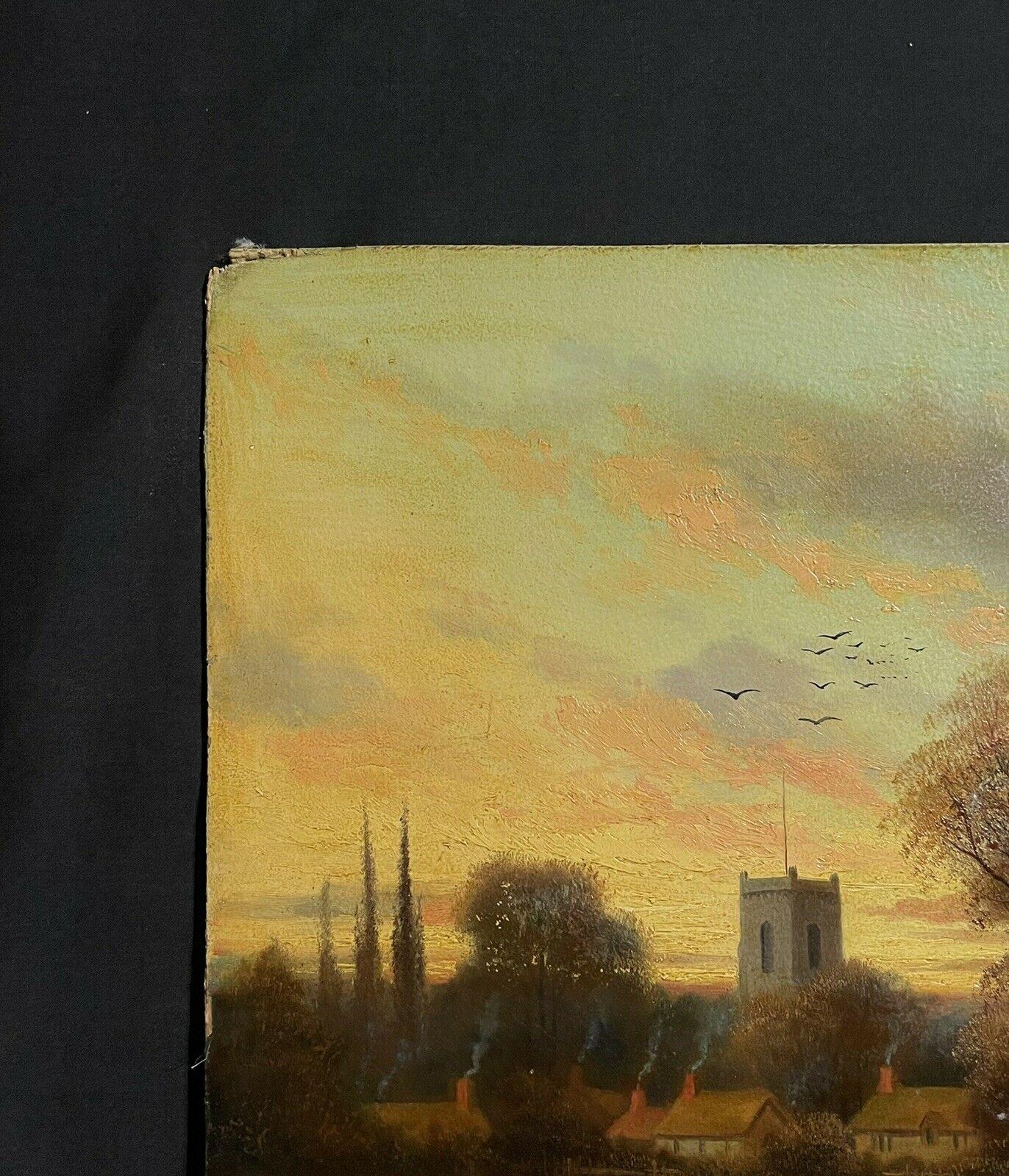 church landscape painting