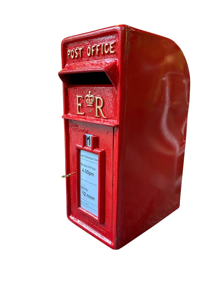 Antique British Royal Mail Queen Elizabeth 2nd Red Post Box at 1stDibs