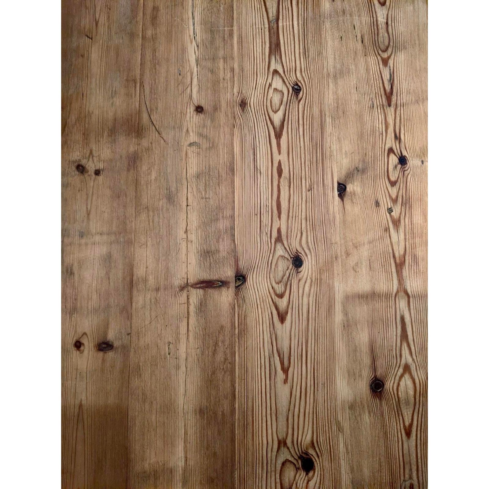 scrubbed pine table