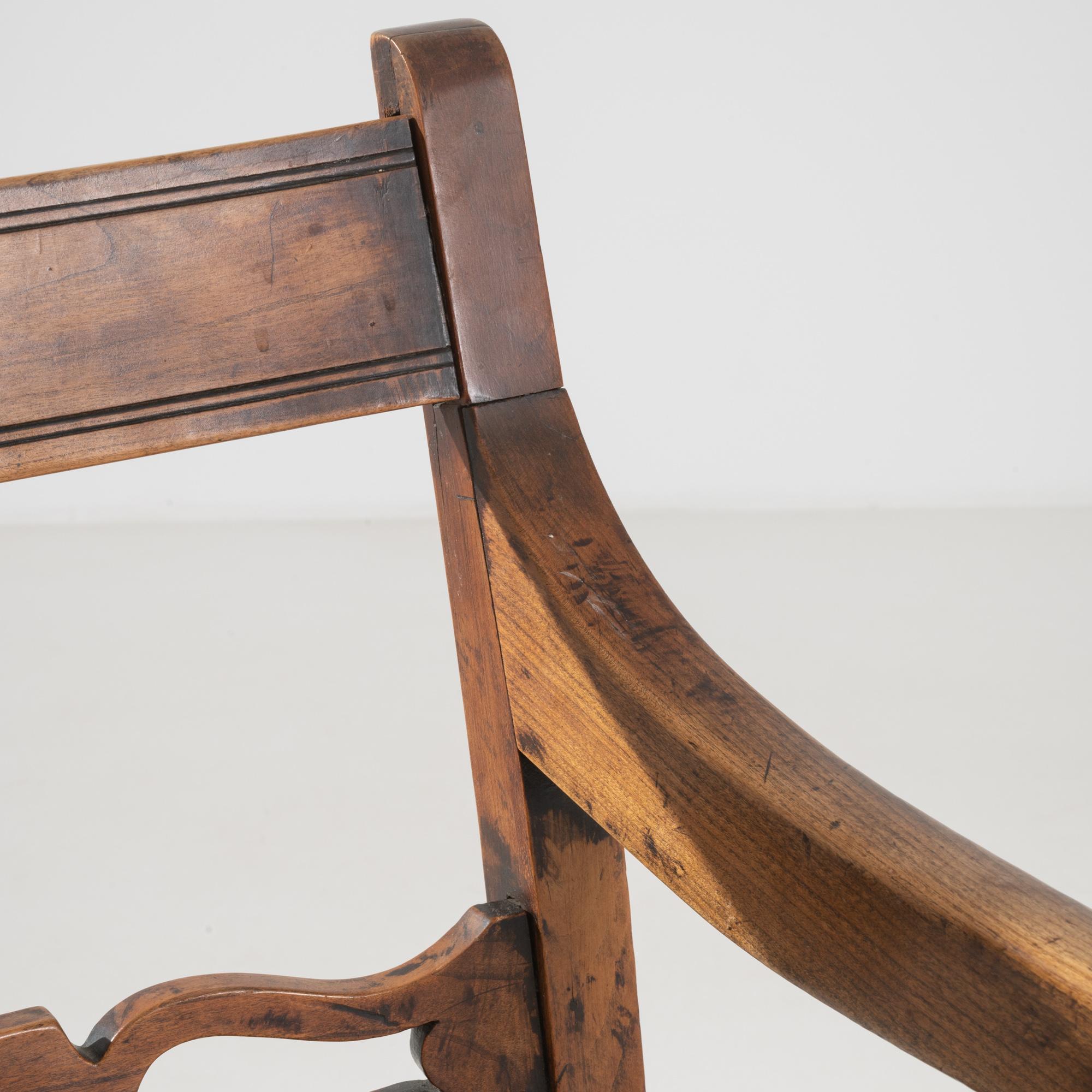 Antique British Wooden armchair 5