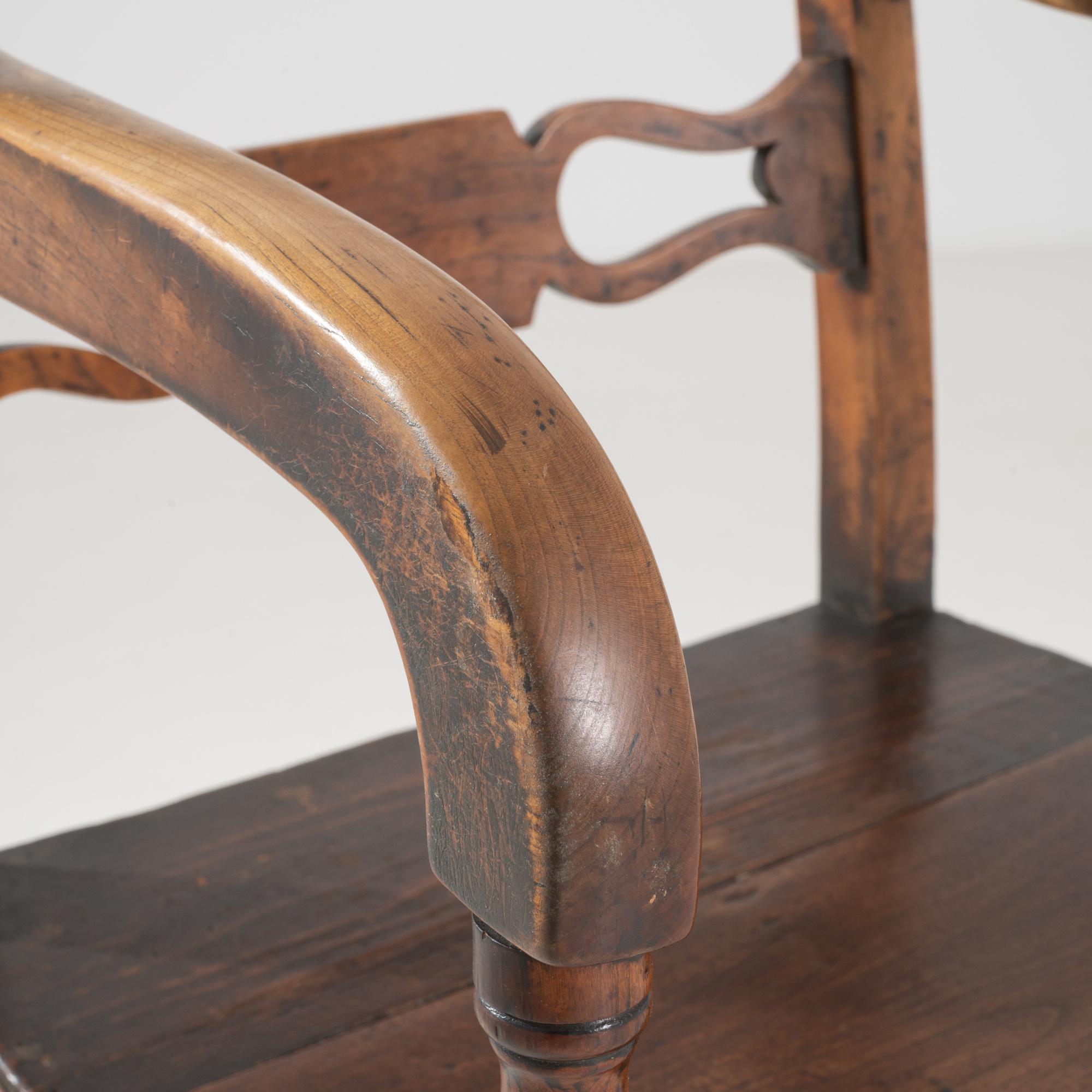 Antique British Wooden armchair 6